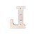 Letra Led L Plástico Branco 16Cm Luz Amarela Decorativa - Imagem 3