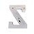Letra Led Z Plástico Branco 16Cm Luz Amarela Decorativa - Imagem 3