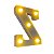 Letra Led Z Plástico Branco 16Cm Luz Amarela Decorativa - Imagem 2