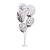 Kit Arranjo Para Decoração De Balões 45cm 05 Hastes C/Ponteiras - Imagem 2