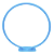 Arco De Mesa Azul Claro Decoração De Balões 45CM Com Base - Imagem 1