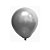 Balão Metalizado Prata 9" Art-Latex Bexiga 50uni Decoração - Imagem 2