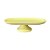 Prato Oval Com Pé Cerâmica Amarelo Candy Fosco Decorativa - Imagem 3