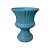 Vaso Espanha Pequeno Cerâmica Azul Céu Fosco Decorativo Flor - Imagem 7