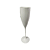 Taça De Champagne 160ML Liso Branco Acrílico - Imagem 1