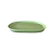 Bandeja Chicago Oval Cerâmica Decorativa Verde Menta Fosco - Imagem 1