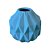Mini Vaso Geométrico Azul Céu Fosco Decorativo Flores - Imagem 3