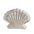 Bandeja Plástica Concha Branco Decorativa Marinha Mesa Festa - Imagem 2