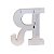 Letra Led R Plástico Branco 16Cm Luz Amarela Decorativa - Imagem 3