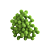 Mini Pompons Verde de Pelúcia Enfeite Decorativo 1,5CM 7G - Imagem 1