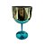Taça De Gin Metalizada Azul Acrílica 600ml Decoração Lembrança - Imagem 4