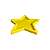 Bandeja Plástica Estrela Amarela Decorativa Mar Mesa Festa - Imagem 2