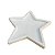 Bandeja Plástica Estrela Branca Decorativa Mar Mesa Festa - Imagem 2