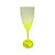 Taça De Champagne Degradê Amarelo Acrílico Decoração - Imagem 3