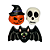 Trio Halloween Cerâmica Decorativo Para Festa De Halloween - Imagem 1