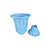 Vaso Grego Azul Bebê Pequeno Plástico Decorativo 20cm - Imagem 2
