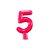 Vela Neon Pink Número 5 Junco Decoração Festa - Imagem 1