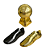 Kit Futebol Plástico Decorativo Chuteira E Troféu Para Festa - Imagem 1