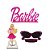 Kit Barbie Display Adesivo Decorativo Para Mesa De Festa - Imagem 5
