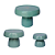 Kit Boleiras Cogumelo P M G Só Boleiras Verde Menta - Imagem 1