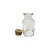 Mini Garrafa De Vidro Frasco C/ Tampa Rolha 8CM Decoração - Imagem 2