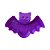 Bandeja Plástica Morcego Halloween Roxo Decorativa Festa - Imagem 2