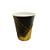 Copo De Papel 240ml Geométrico Preto Dourado Festas 8un - Imagem 1