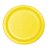 Prato De Papel Liso Amarelo Gema 18Cm 08uni Decoração - Imagem 1