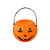 Kit 6 Mini Baldes Abóbora Halloween Decorativo Doces Festa - Imagem 3