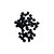 Mini Pompons Preto de Pelúcia Enfeite Decorativo 1,5CM 7G - Imagem 1
