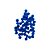 Mini Pompons Azul Escuro de Pelúcia Enfeite Decorativo 1,5CM 7G - Imagem 1
