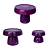 Kit Boleiras Cogumelo P M G Só Boleiras Roxo - Imagem 1