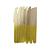 Faca De Madeira Amarelo 14CM Decorativa Festas 10un - Imagem 1
