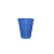 Copo Descartável Plástico Azul 200ml 50uni Festas - Imagem 1