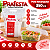 Pote Retangular Com Tampa S/Lacre Plástico 350ml 24un - Imagem 1