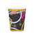 Copo De Papel Riscos Coloridos Neon Festa 270ml 10 un - Imagem 1