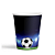 Copo De Papel Futebol Festa Aniversário 180ml 8un Junco - Imagem 1