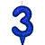 Vela Aniversário Azul Magic Glitter Estrela Festas - Imagem 4