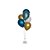 Haste Suporte Decoração De Balões 6 Varetas Base Peq MDF - Imagem 1