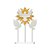 Topo De Bolo Batizado Branco Dourado Glitter 3pçs Festas - Imagem 1