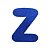 Letra Z Maiúscula Azul Glitter Brilho EVA Decoração 2x12,5CM - Imagem 1
