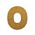 Letra O Maiúscula Dourado Glitter Brilho EVA Decoração 2x12,5CM - Imagem 2
