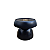 Boleira Cogumelo Fosco Pequeno Preto Só Boleiras Decorativa - Imagem 1