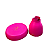 Boleira Cogumelo Fosco Médio Pink Só Boleiras Decorativa - Imagem 2