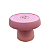 Boleira Cogumelo Fosco Médio Rose Só Boleiras Decorativa - Imagem 2