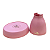 Boleira Cogumelo Fosco Médio Rose Só Boleiras Decorativa - Imagem 3