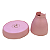 Boleira Cogumelo Fosco Médio Rosa Bebê Só Boleiras Festa - Imagem 3