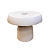 Boleira Cogumelo Fosco Grande Nude Só Boleiras Decorativa - Imagem 1