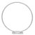 Arco De Mesa Branco Decoração De Balões 45CM Com Base - Imagem 1