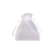 Saco Organza Branco Embalagem Lembrancinha 10x13 10un - Imagem 1